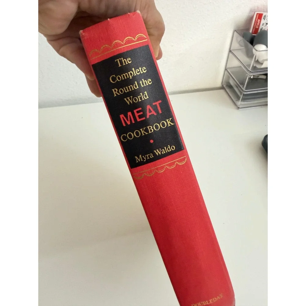 The Complete Round-the-World Meat Cookbook Myra Waldo Hardcover Vintage